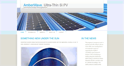 Desktop Screenshot of amberwave.com